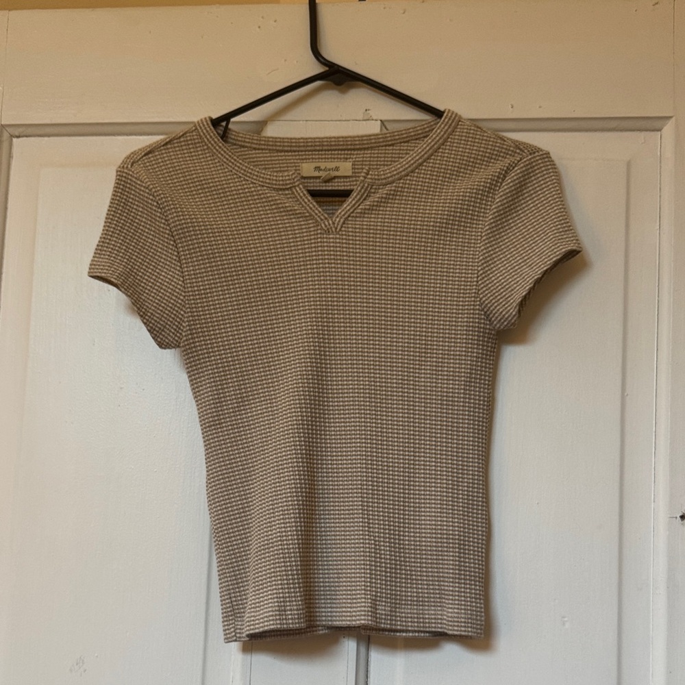Madewell Women's Beige Short Sleeve Tee